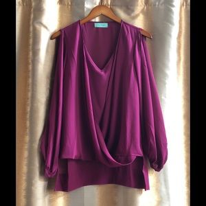 Never Worn Fushia High Low Blouse